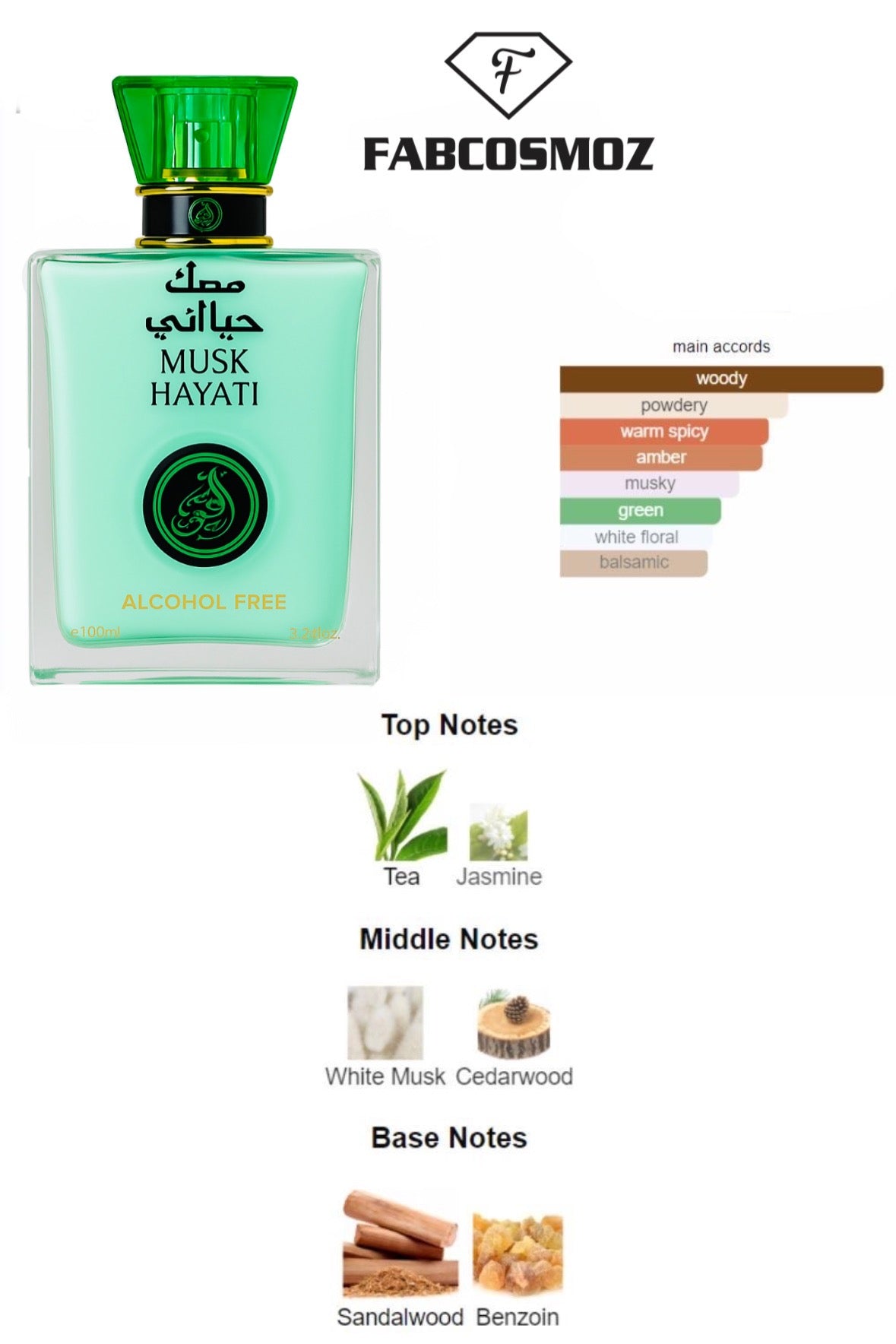 Musk Hayati Alcohol Free 100 ml