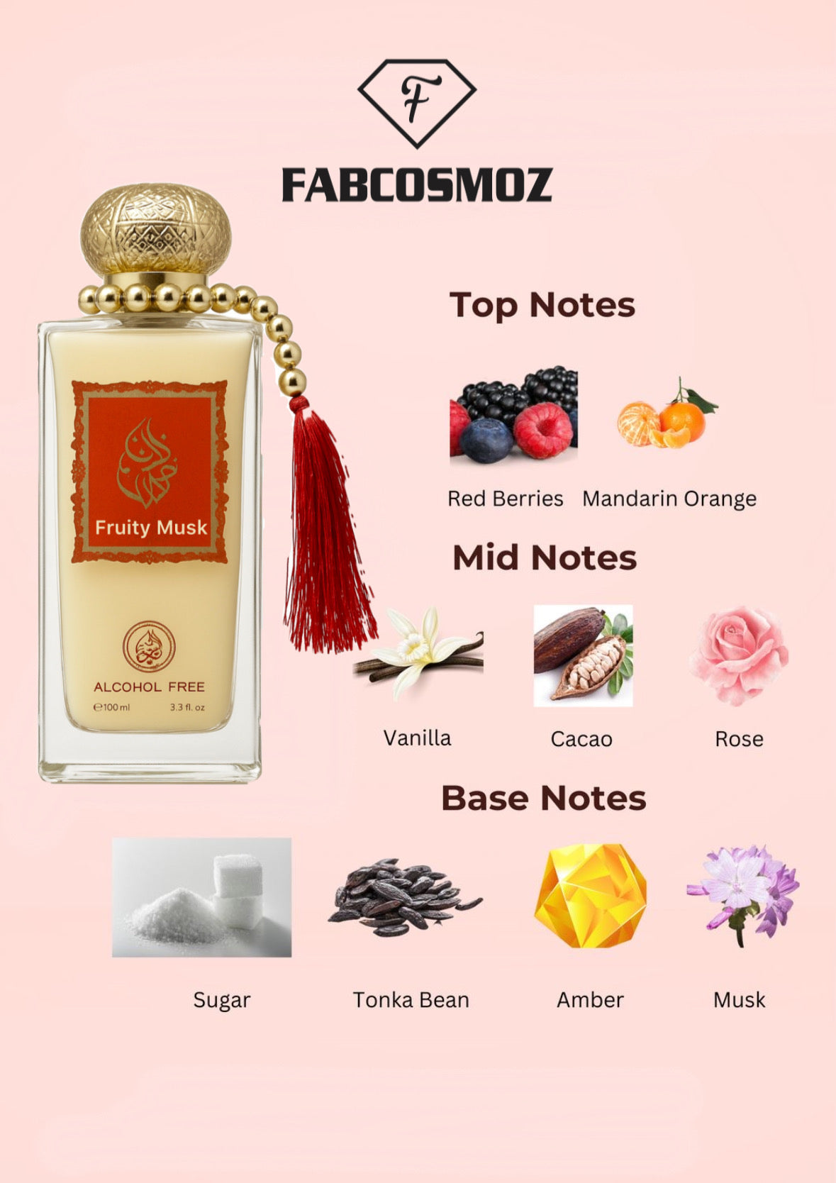 Fruity Musk Alcohol Free Perfume 100 ml