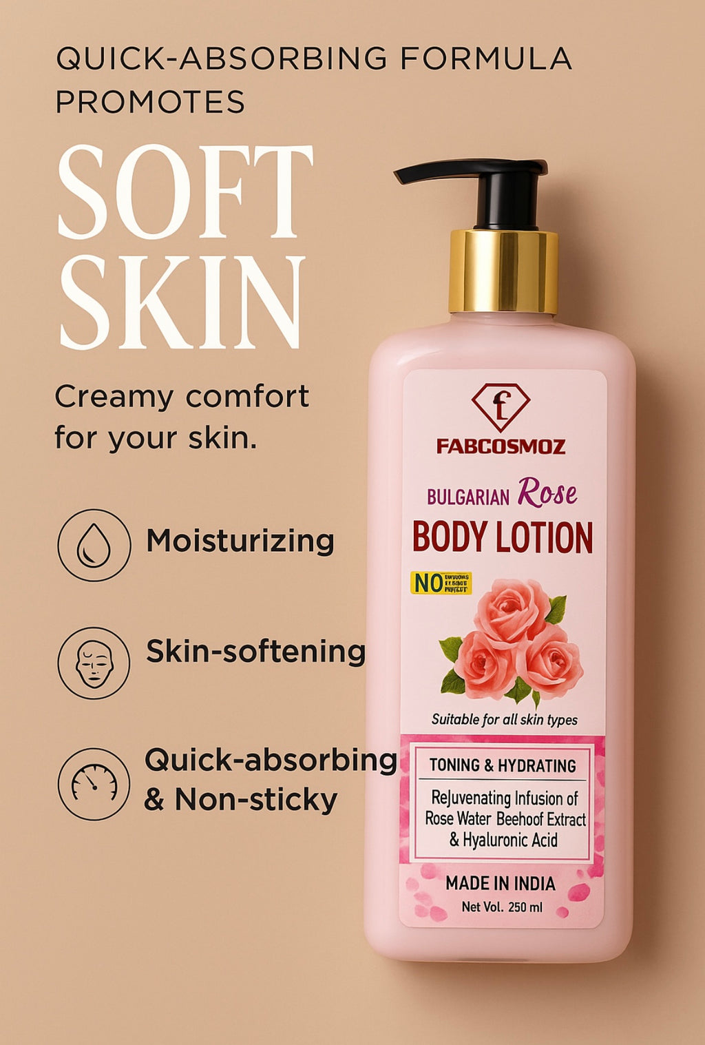 Bulgarian Rose Body Lotion 250 ml